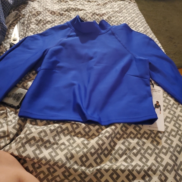 Archer Fitted Long Sleeve in Saphire - Picture 5 of 7